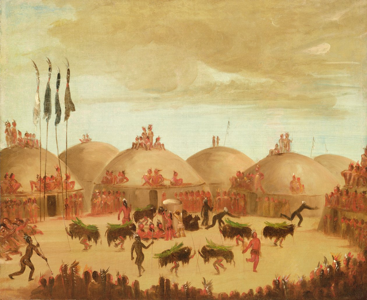 Bull Dance av George Catlin