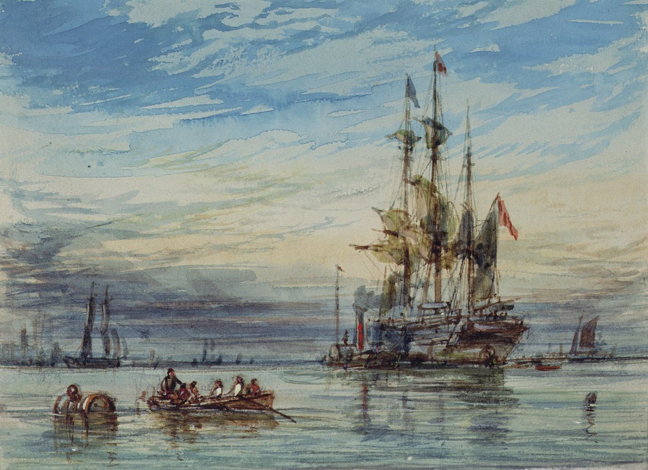 Sjöfart, 1800-talet av George the Elder Chambers