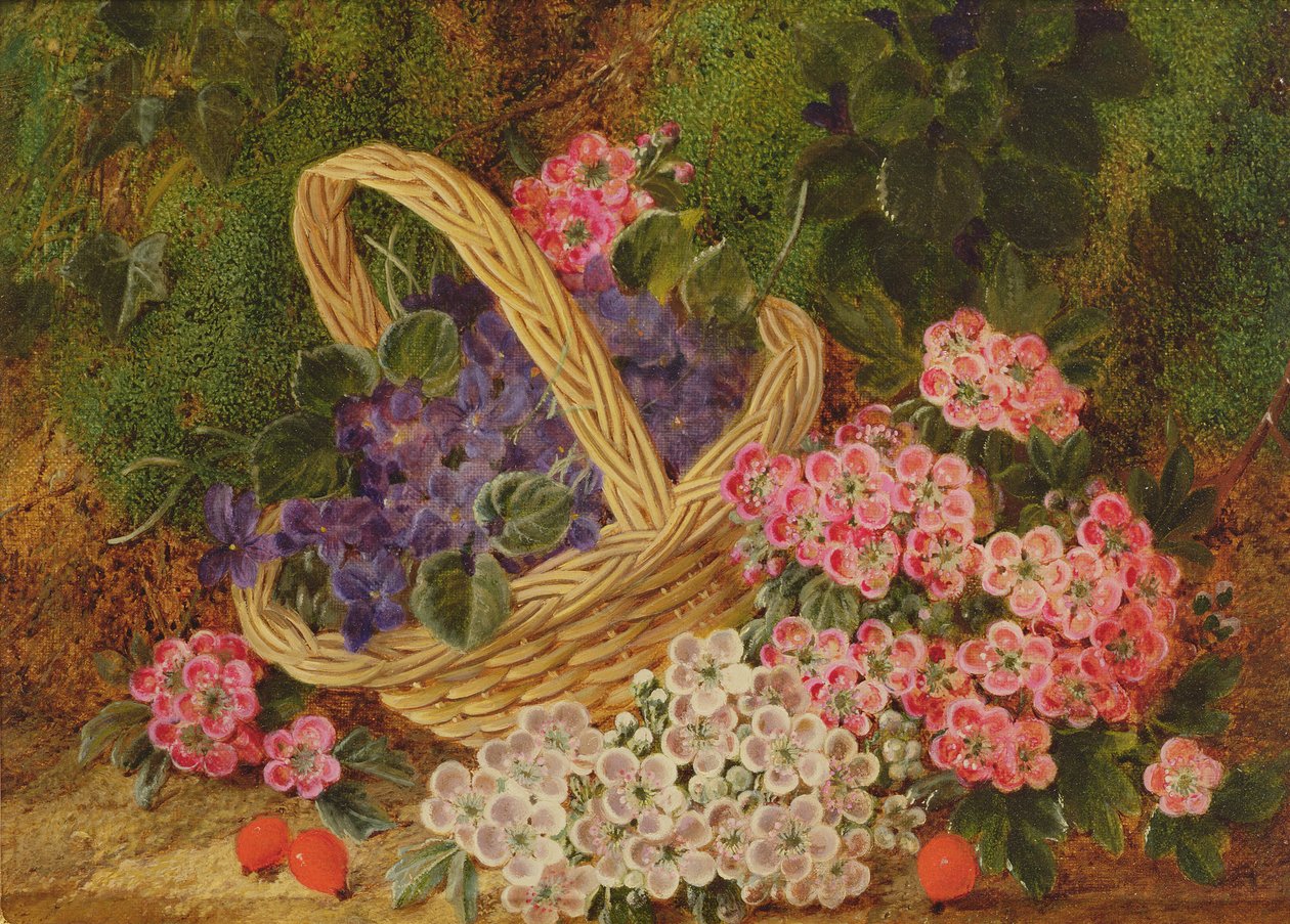 Korg med blommor av George Clare