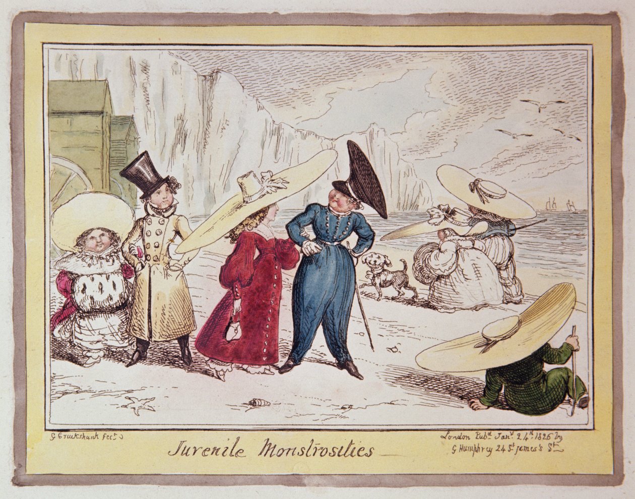 Ungdomsmonstrositeter, 1825 av George Cruikshank