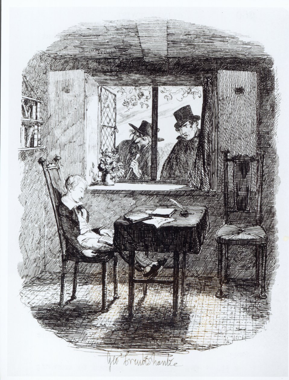 Munkar och juden Upptäck Oliver, illustration från 