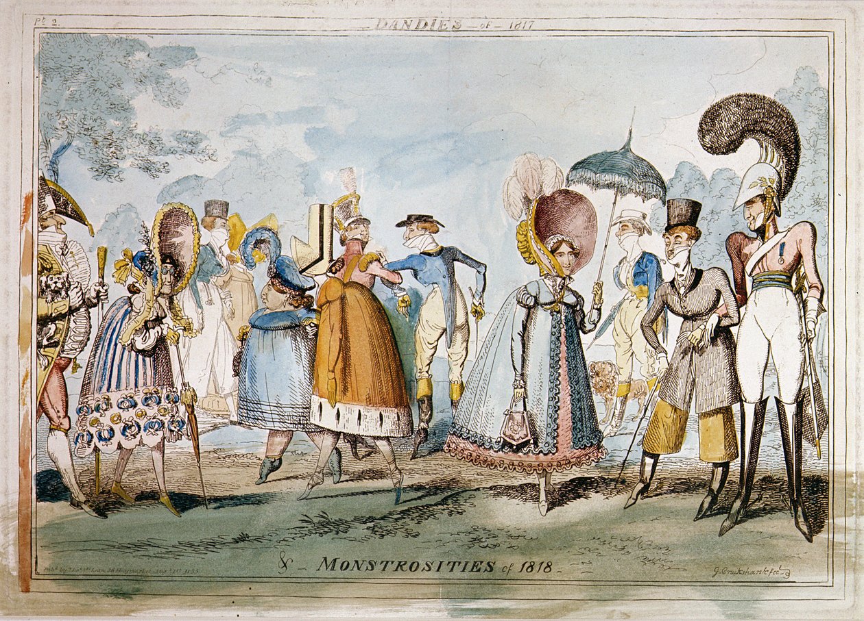 Monstrositeter 1818, av George Cruikshank