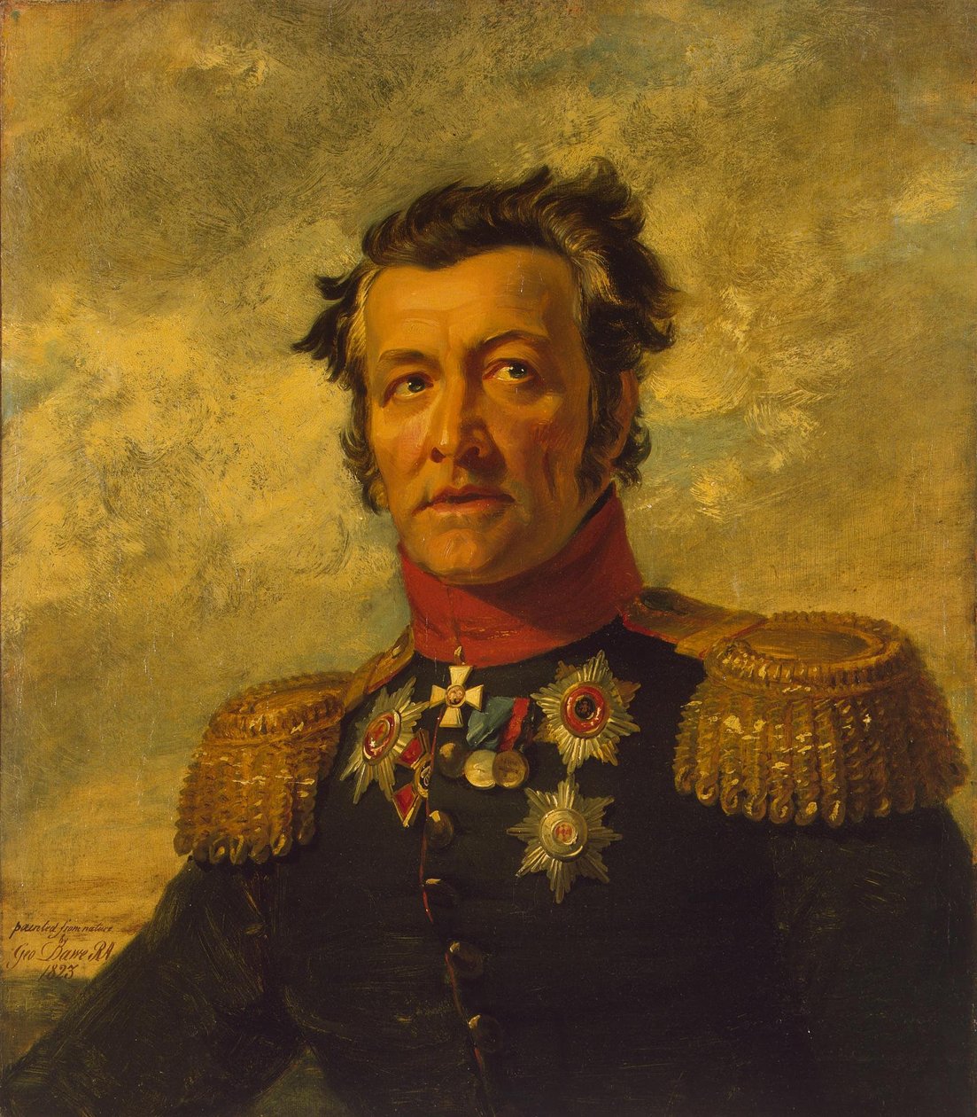  Portrait of Grigory Maximobich Berg 1-st 16.08.1765  26.03.1833, Russian generaln av George Dawe