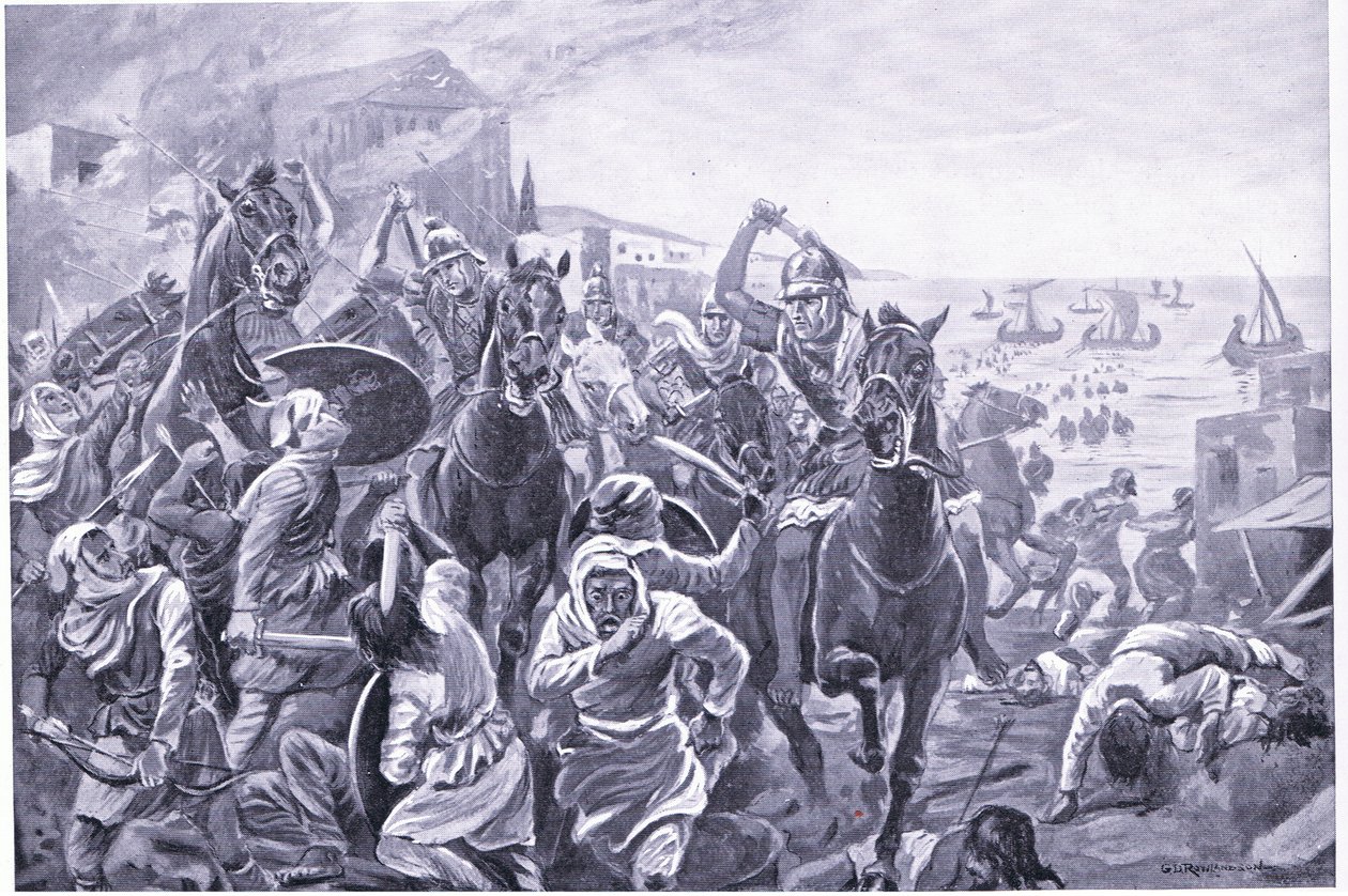 Evagoras av Cypern intog Tyrus. av George Derville Rowlandson