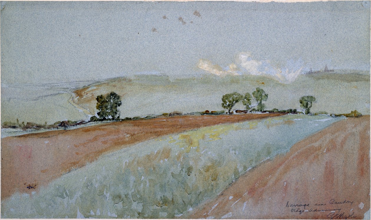A barrage, Caudry, 2nd Otago attacking av George Edmund Butler