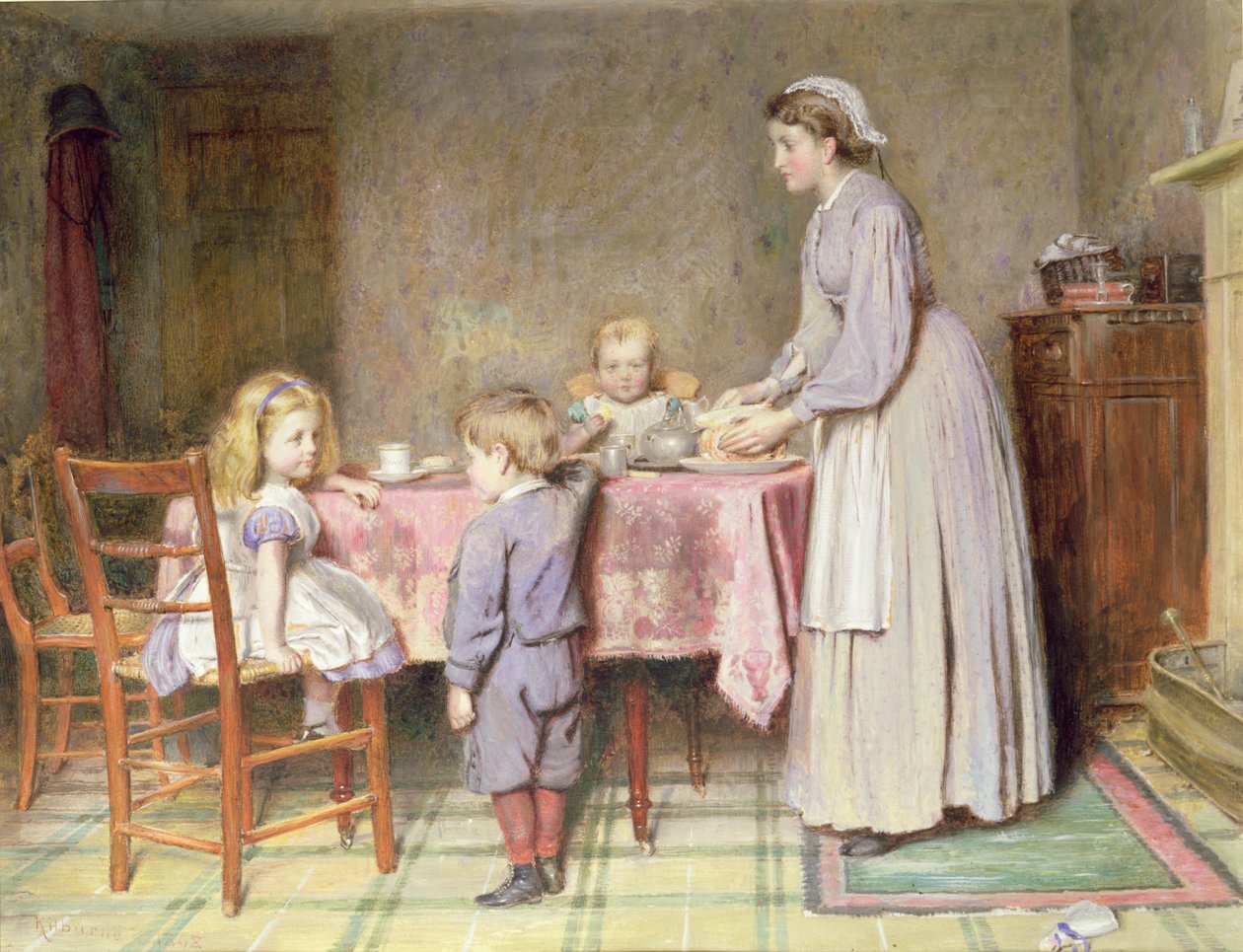 Te-tid av George Goodwin Kilburne