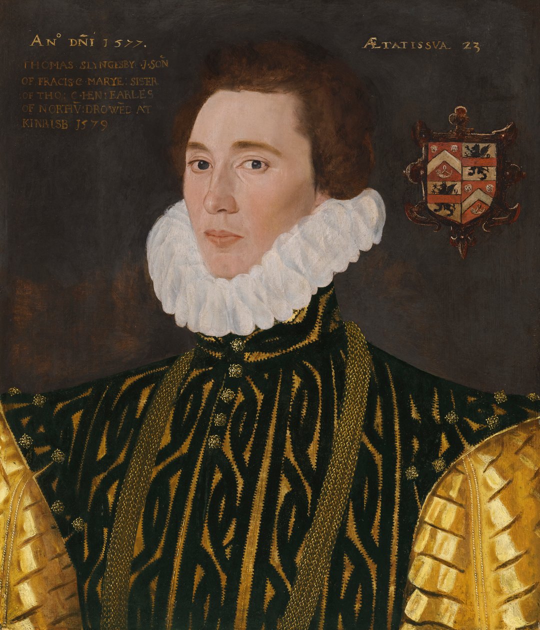 Portrait of Thomas Slingsby (1556-1579) av George Gower