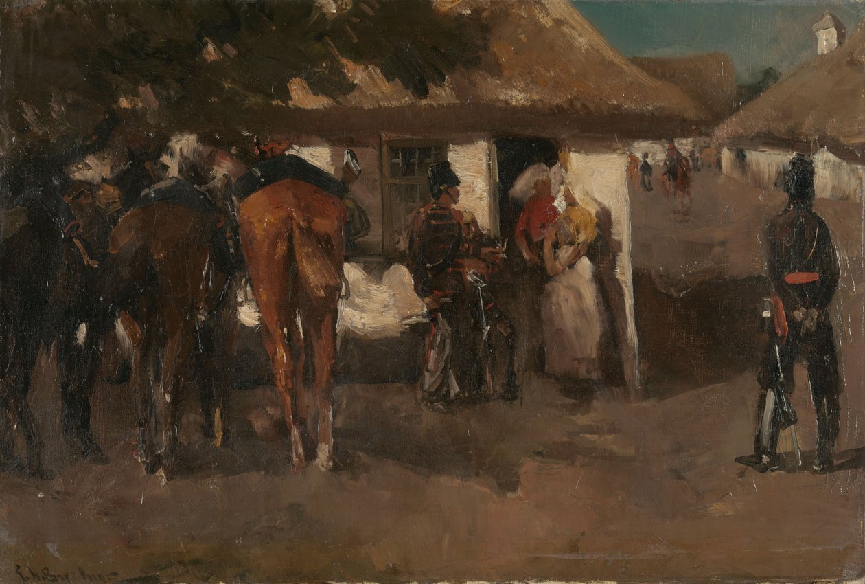 Debiterar trupperna av George Hendrik Breitner