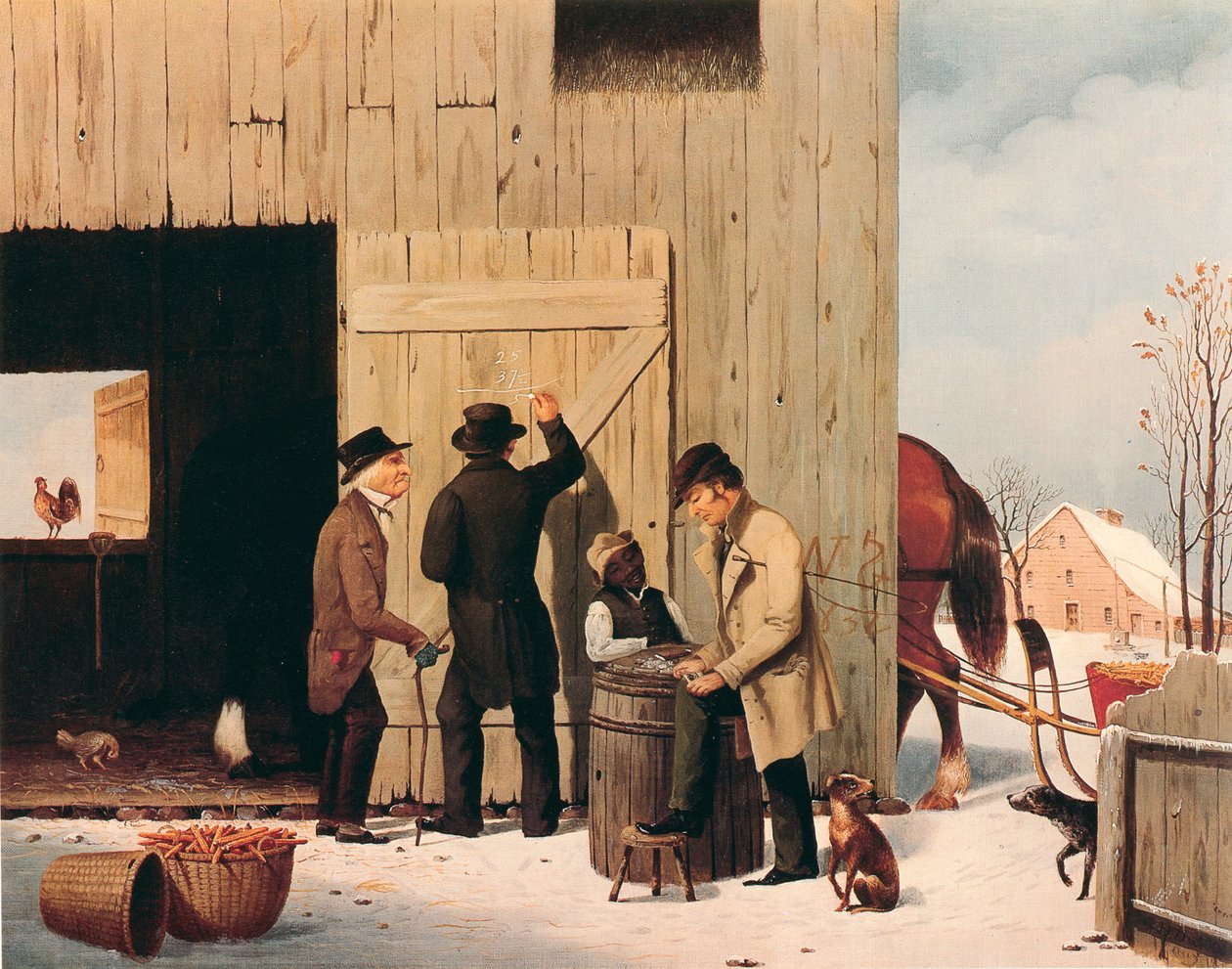 Settling a Bill av George Henry Durrie