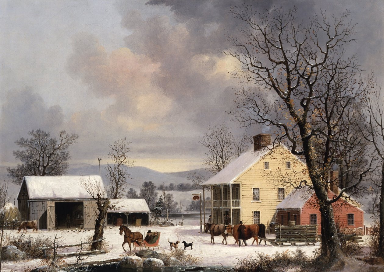 Vinter på landet av George Henry Durrie