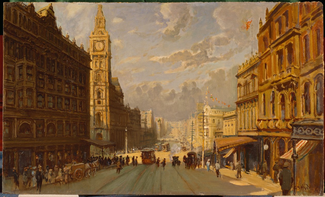 Bourke Street österut av George Hyde Pownall