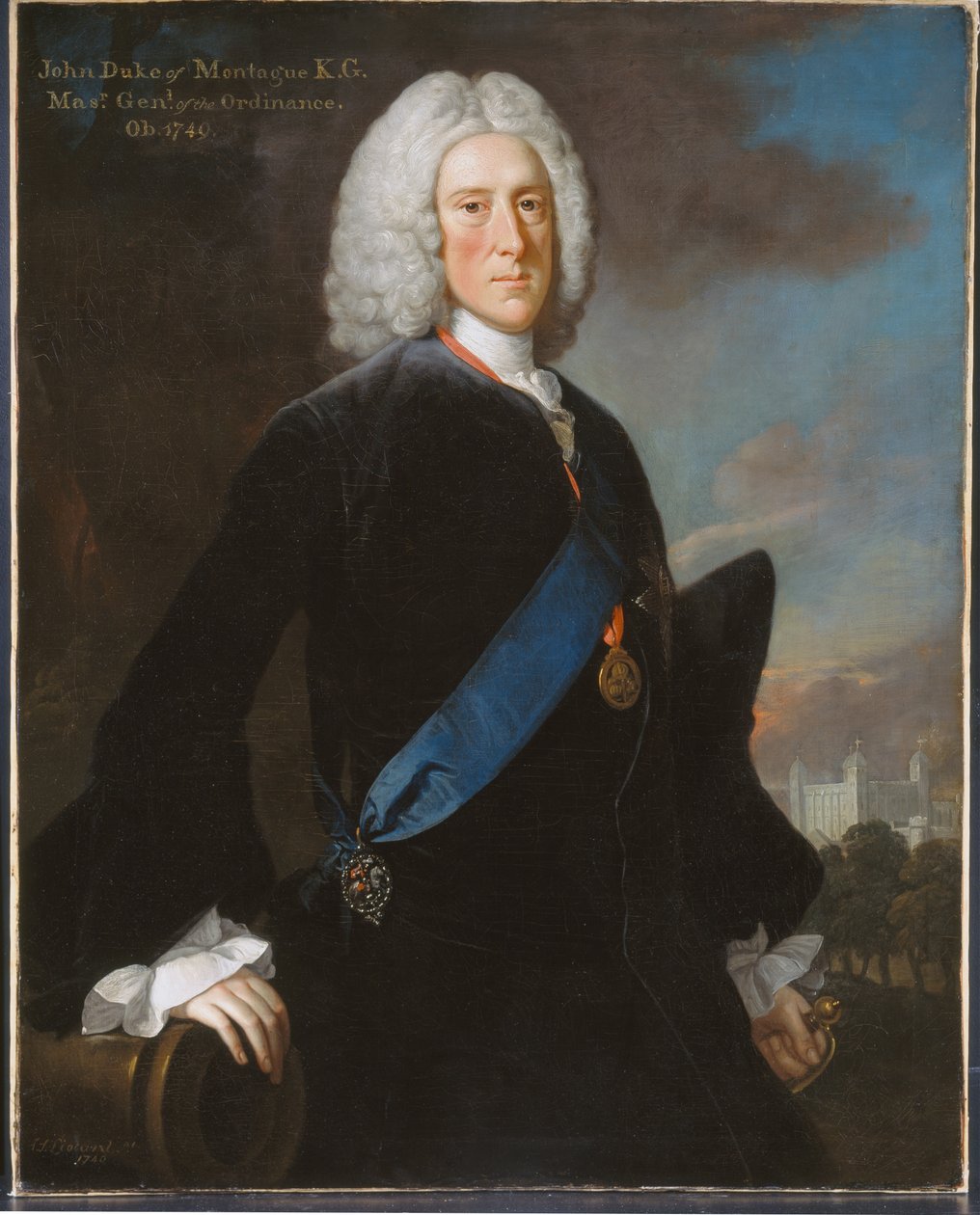 General John, 2:e hertig av Montagu (ca 1688-1749) General Master of the Ordnance, ca 1740 av George Knapton