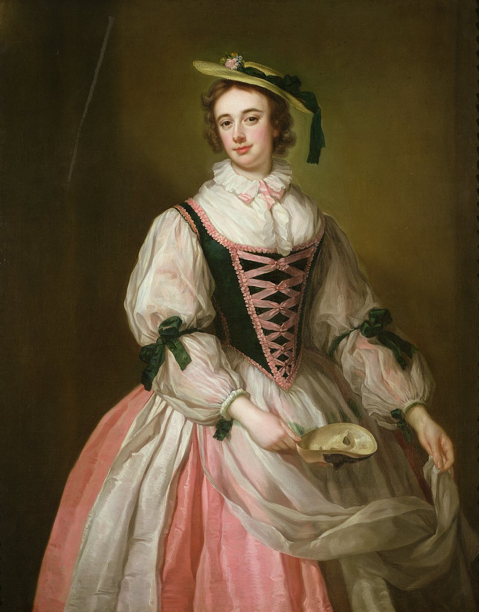 Porträtt av Frances Macartney, ca 1745 av George Knapton