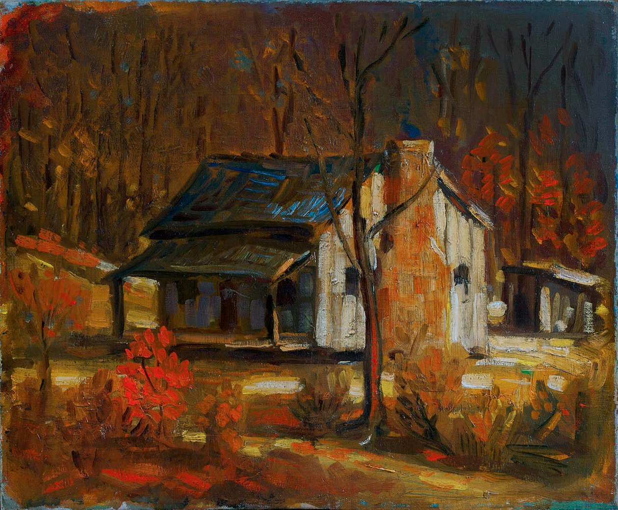 Mountain Cabin av George Luks