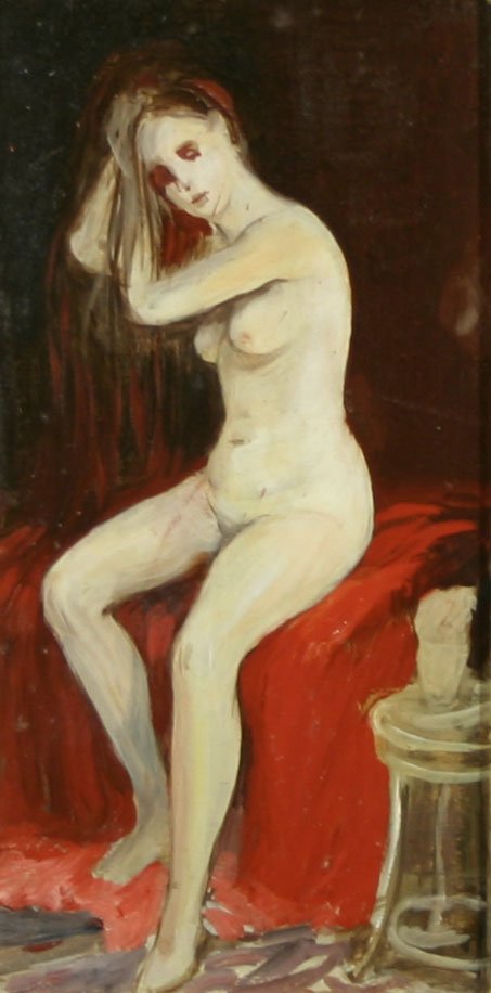 Seated Nude av George Luks