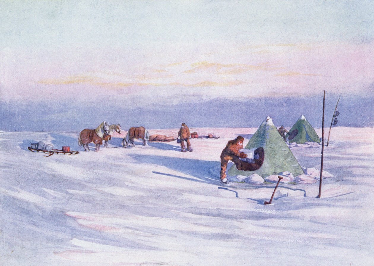 Organizing the Camp, illustration från 