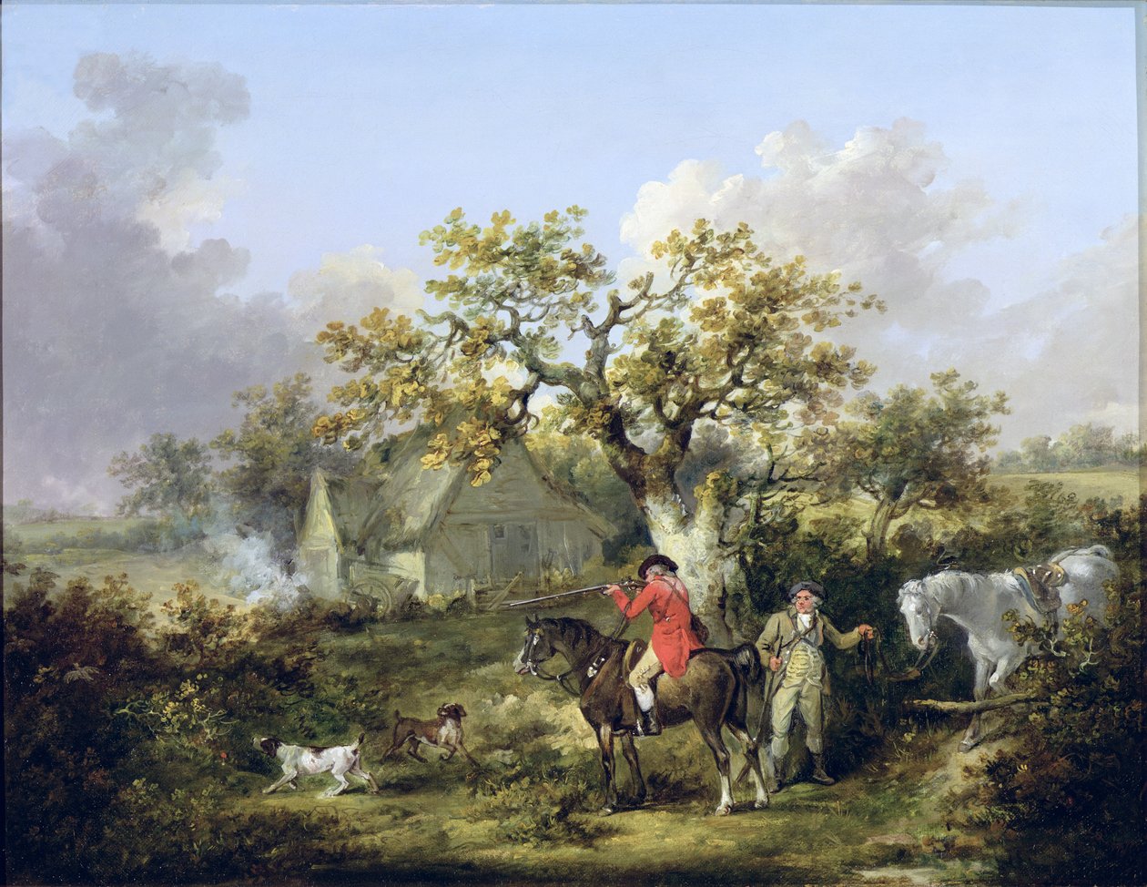 Skjutning av rapphöns av George Morland