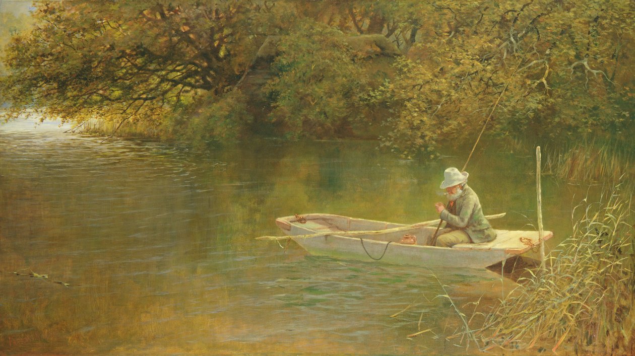 Förnöjsamhet, A Corner of a Norfolk Broad av George Parsons Norman