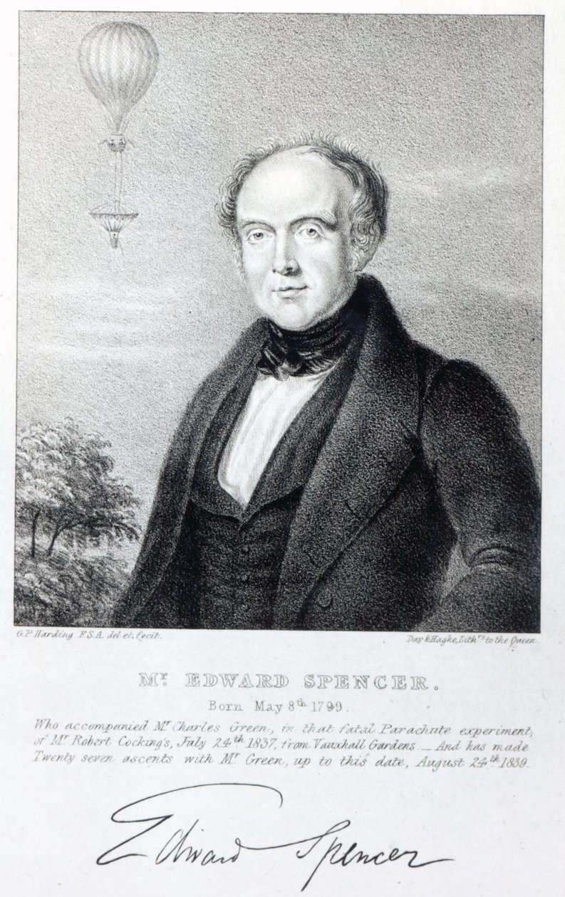 Mr Edward Spencer, litografi av Day und Haghe, 1839 av George Perfect Harding