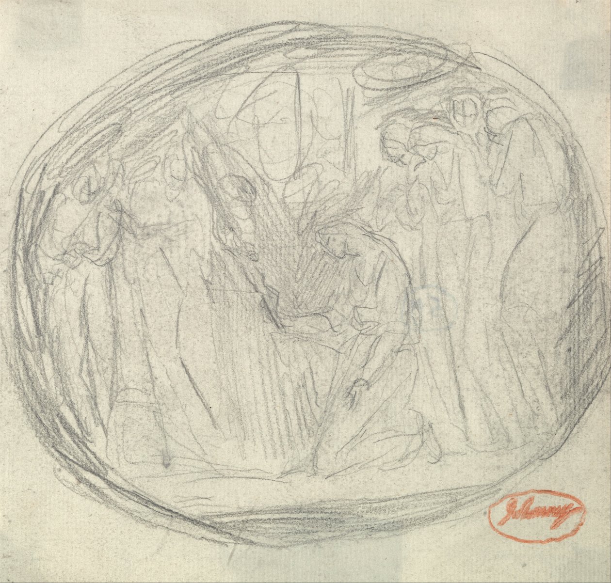 Avrättning av Mary Stuart av George Romney