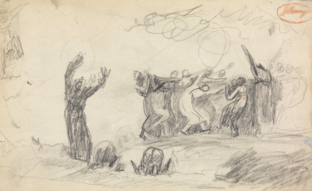 Figurkompositionsstudie 12 av George Romney