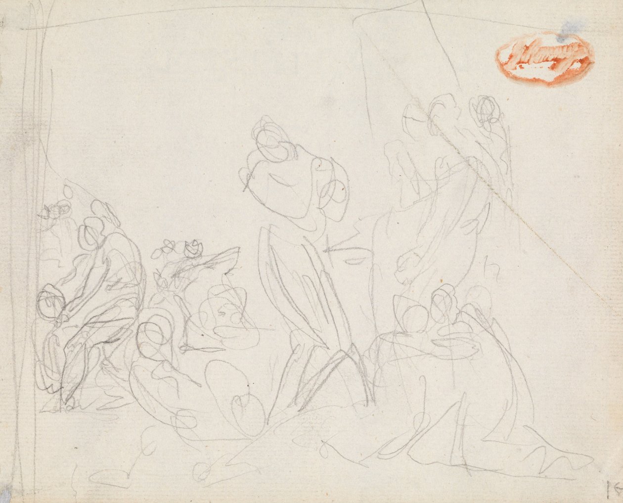 Figurkompositionsstudie 34 av George Romney