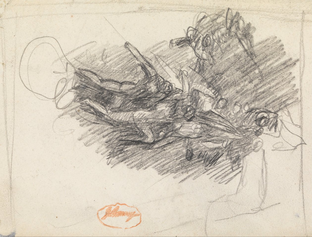 Figurkompositionsstudie 6 av George Romney