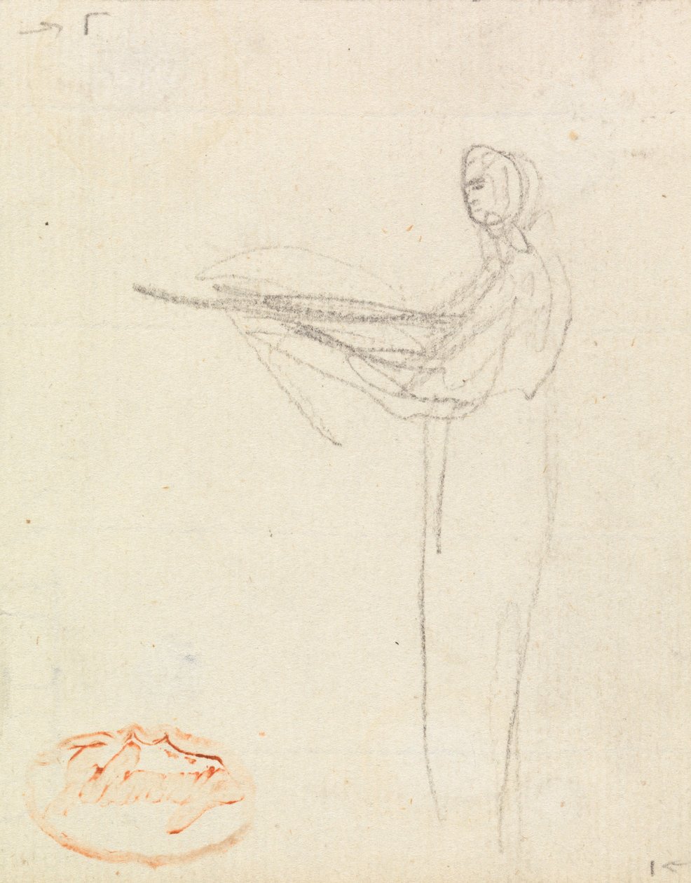 Figurstudie tolv av George Romney