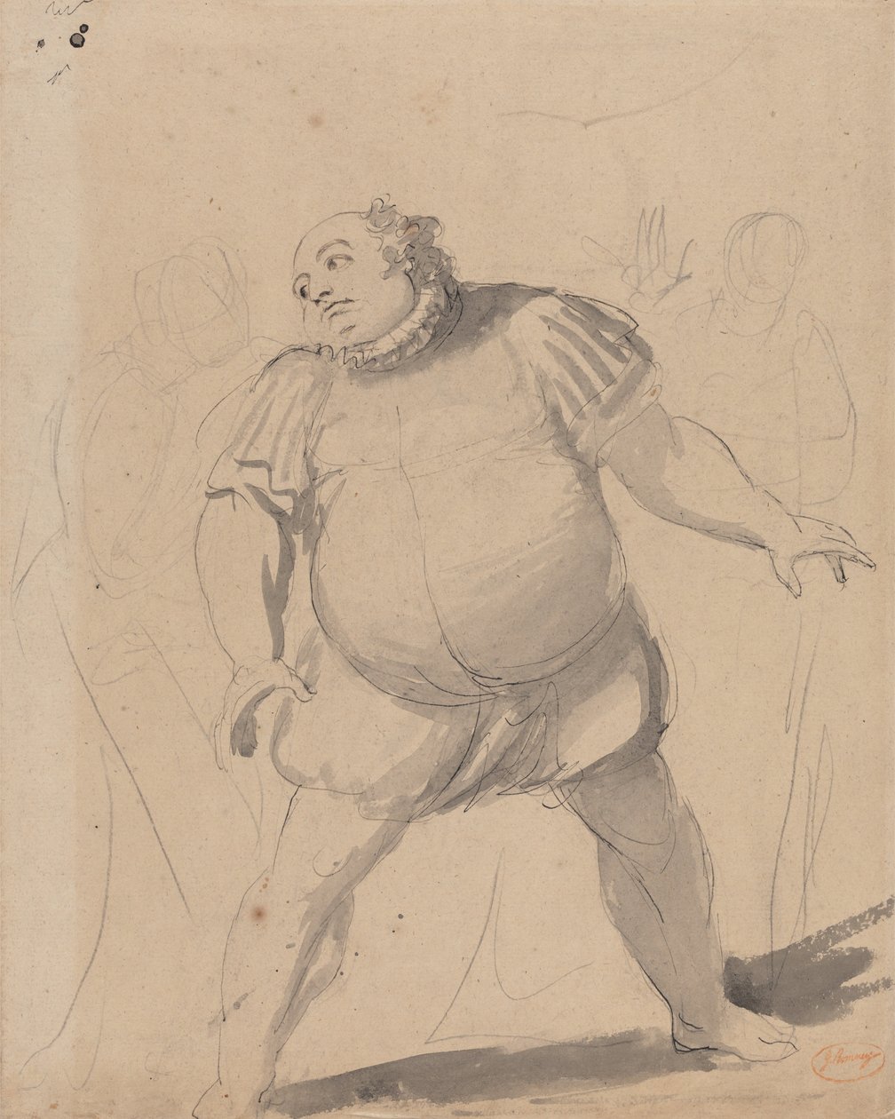 John Henderson som Falstaff av George Romney