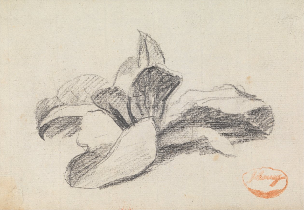 Studie av löv 2 av George Romney