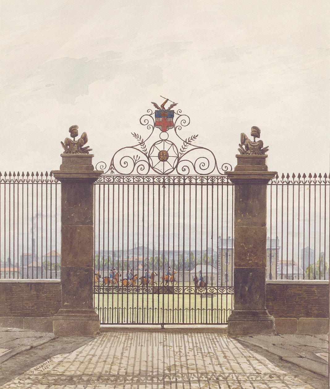 London scenen, 1815 av George Shepherd