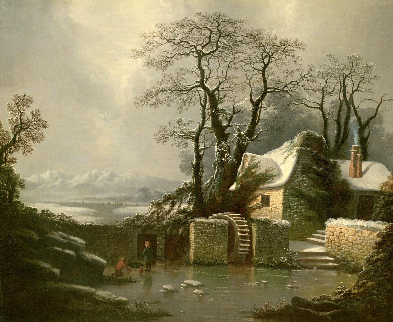 The Frozen Mill Race av George Smith
