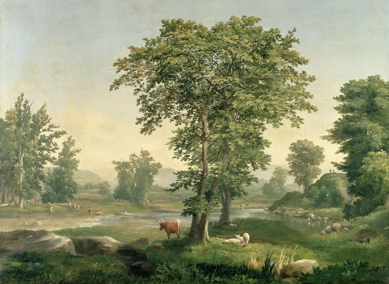 Landskap, 1846 av George Inness