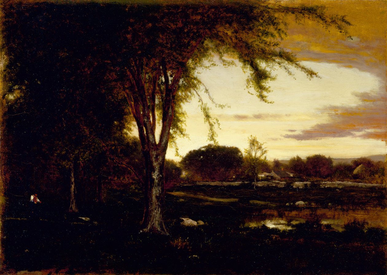 Landskap, 1866 av George Snr. Inness
