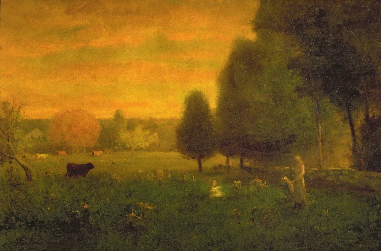 Sundown Brilliance av George Inness