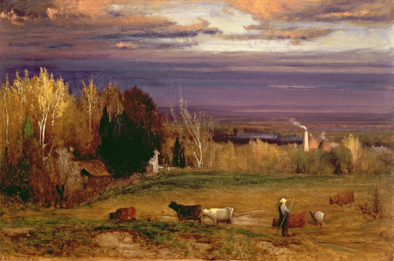 Solsken efter storm eller solnedgång, 1875 av George Inness
