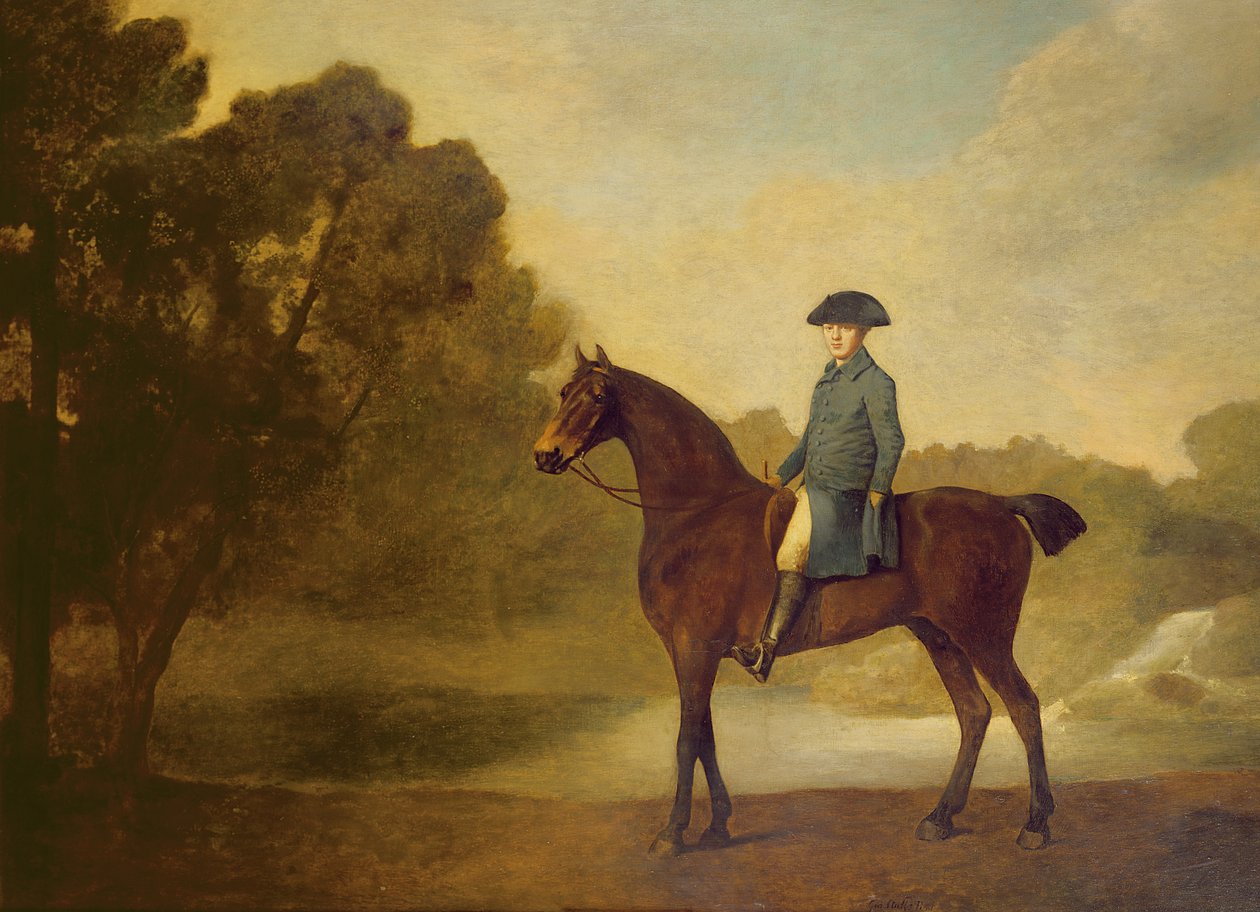 En gentleman på en jägare, 1771 av George Stubbs