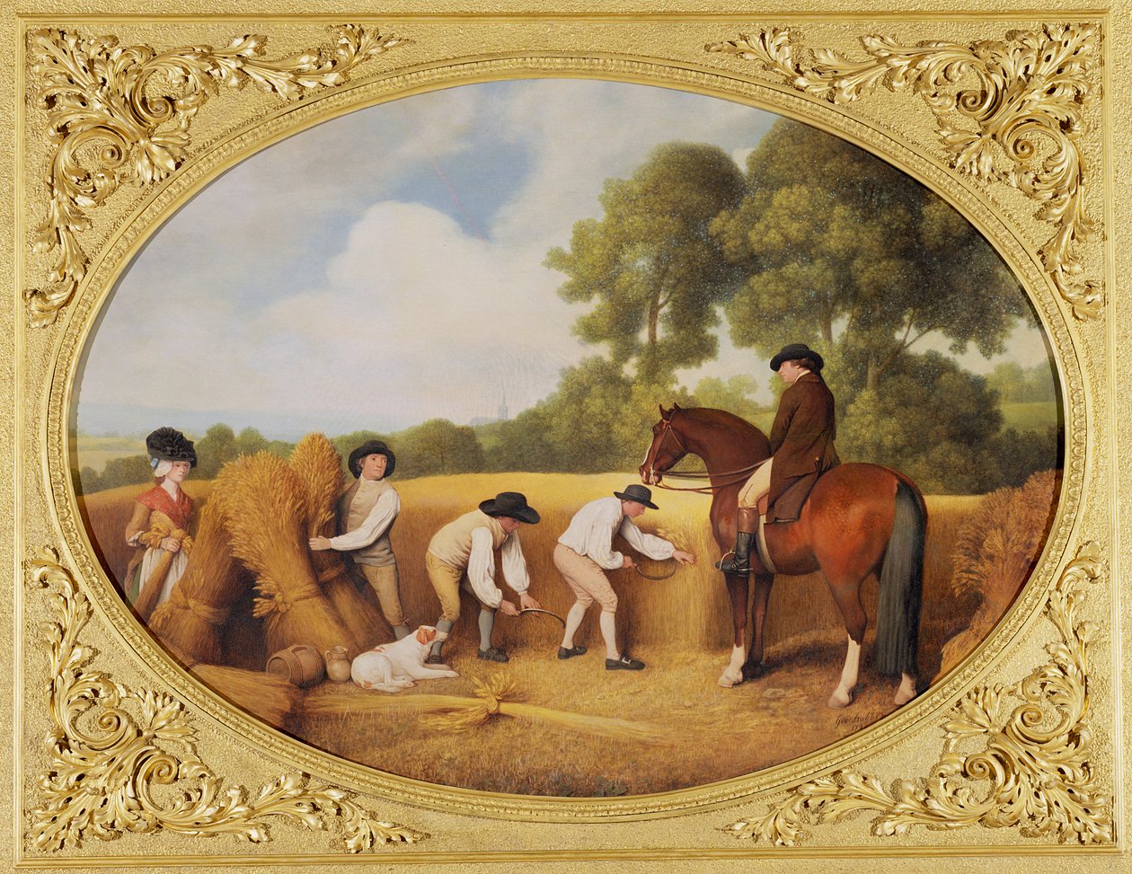 Reapers, 1795 (emalje på Wedgwood kiks fajance) swed av George Stubbs