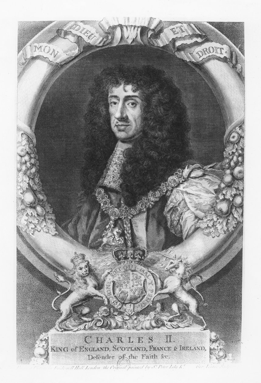 Karl II, kung av England av George Vertue
