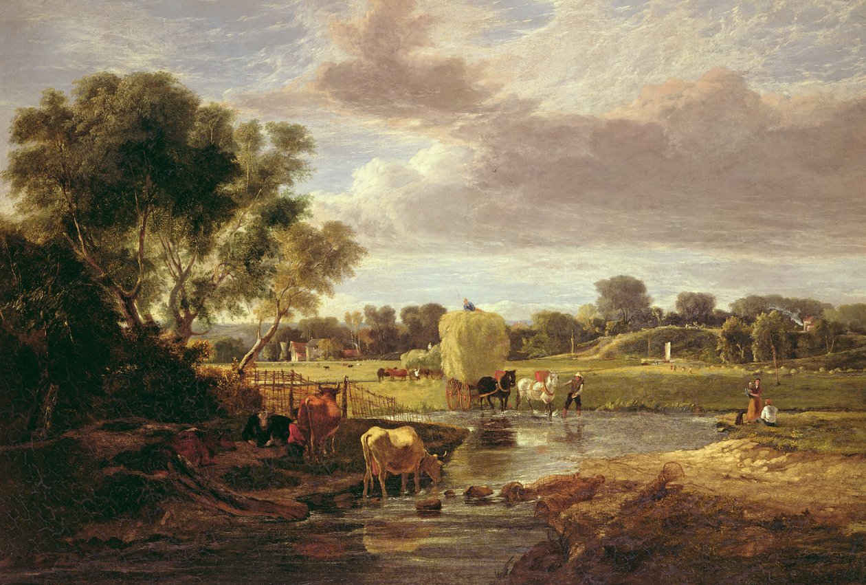 Trowse Meadows, nära Norwich, 1828 av George Vincent