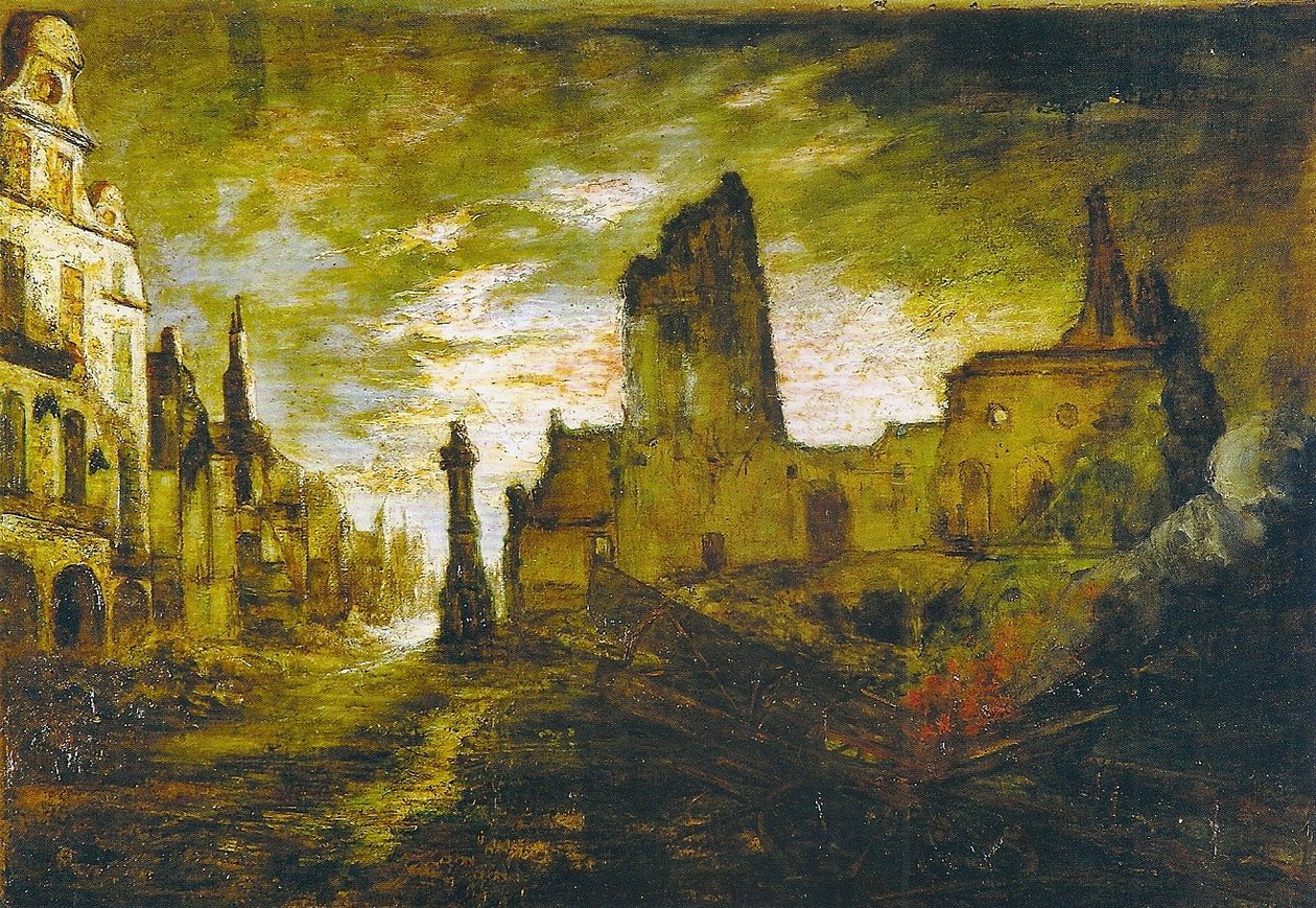 Destruction of Arras av George Washington Lambert