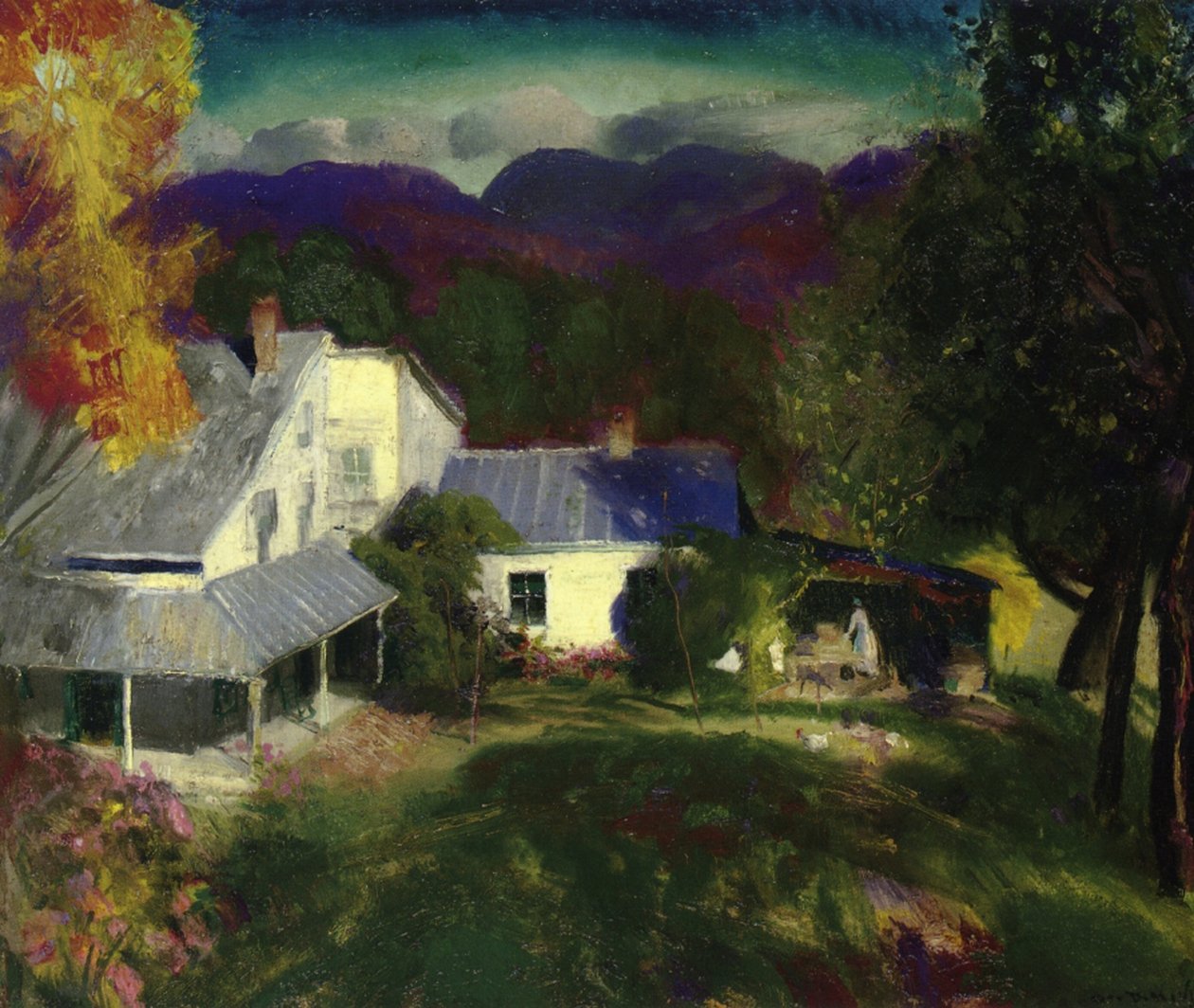 En gård i bergen, 1920 av George Wesley Bellows