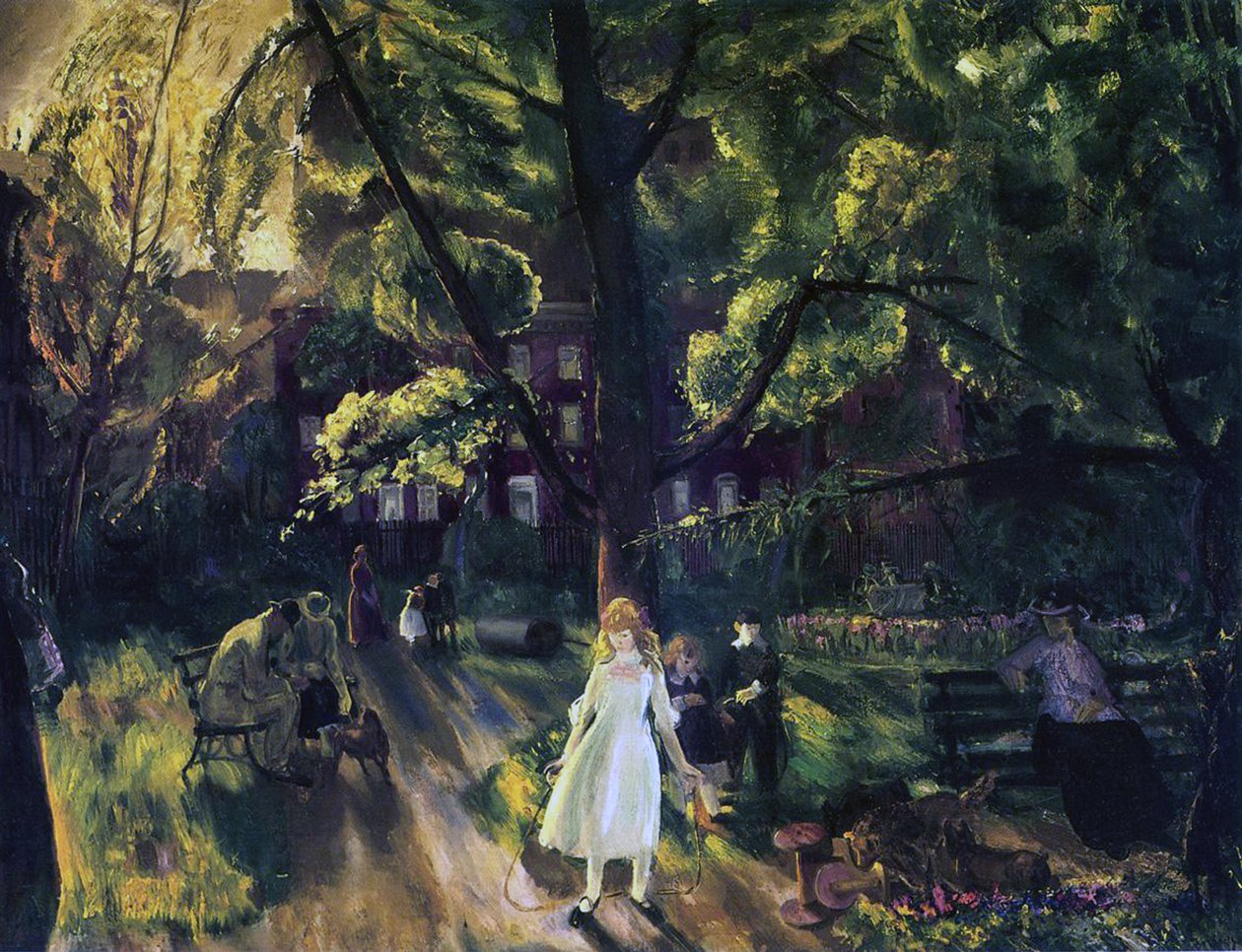 Gramercy Park av George Wesley Bellows