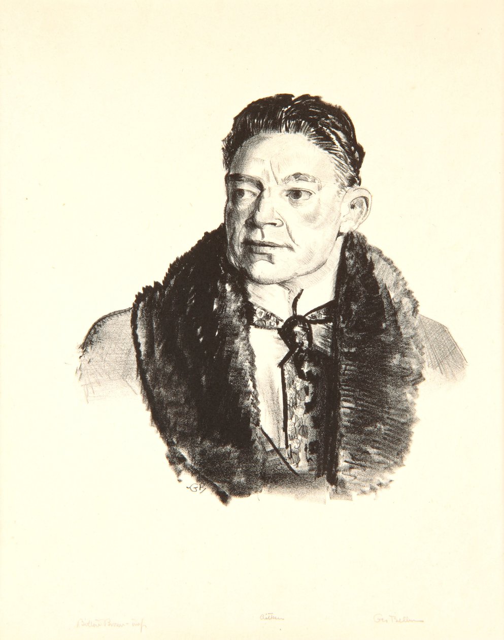 Porträtt av Robert Aitken, 1921 av George Wesley Bellows