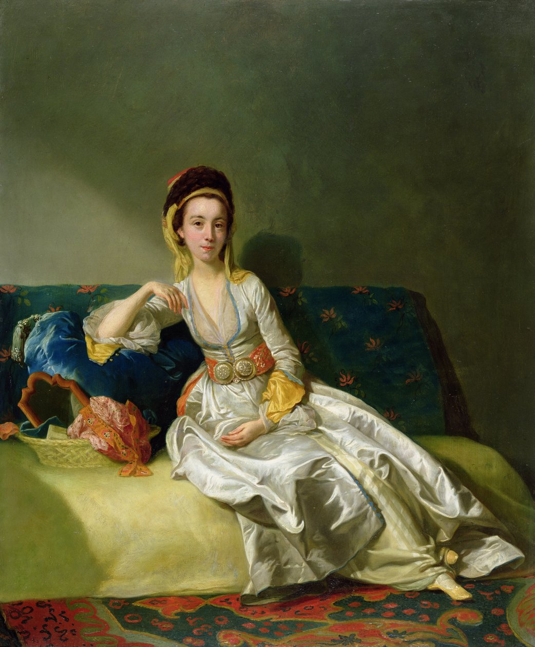 Nancy Parsons i turkisk klädsel, ca 1771 (olja på koppar) av George Willison