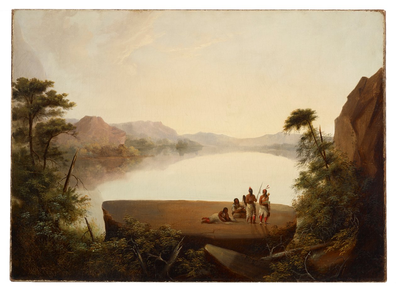 Landscape with Indians av George Winter