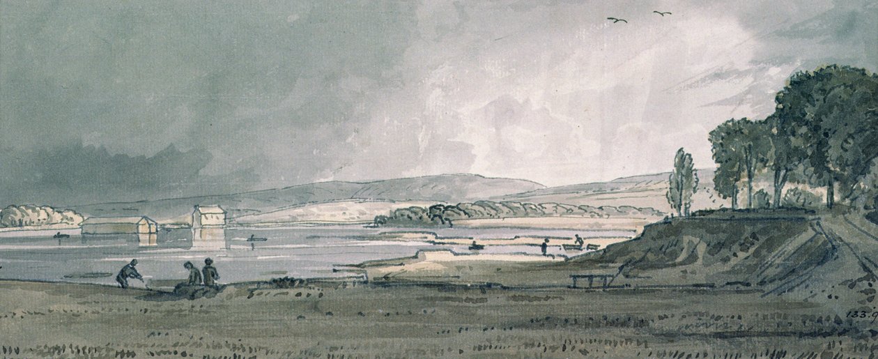 Yarmouth Ferry, Isle of Wight av George the Younger Barret