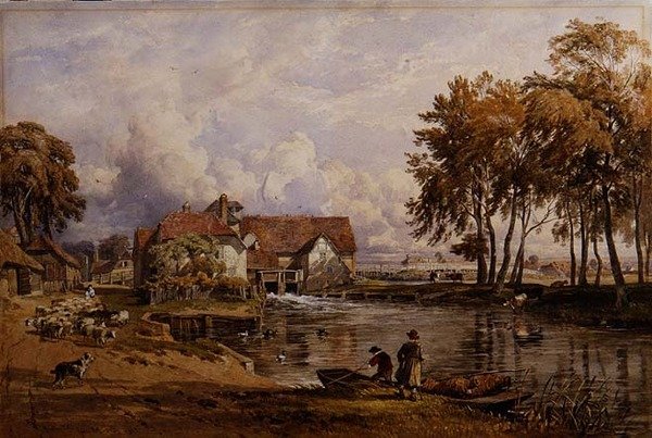 Streatley Mill: På Themsen av George Arthur Fripp