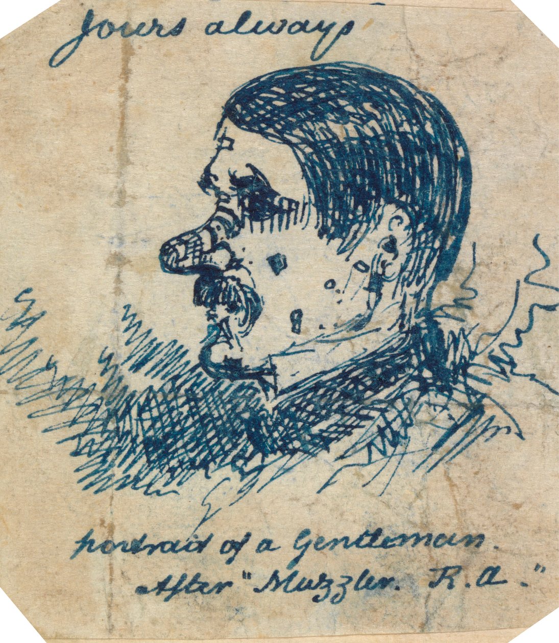 Självporträtt av George Augustus Sala