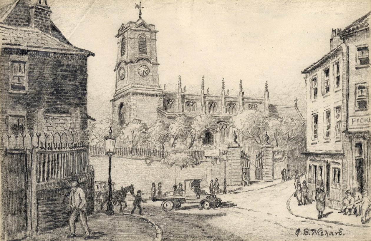 St. Marys Church, Gateshead 1926 av George Barclay Wishart
